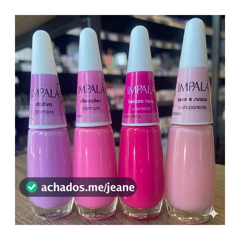 Kit Esmaltes Tons de Rosa Impala