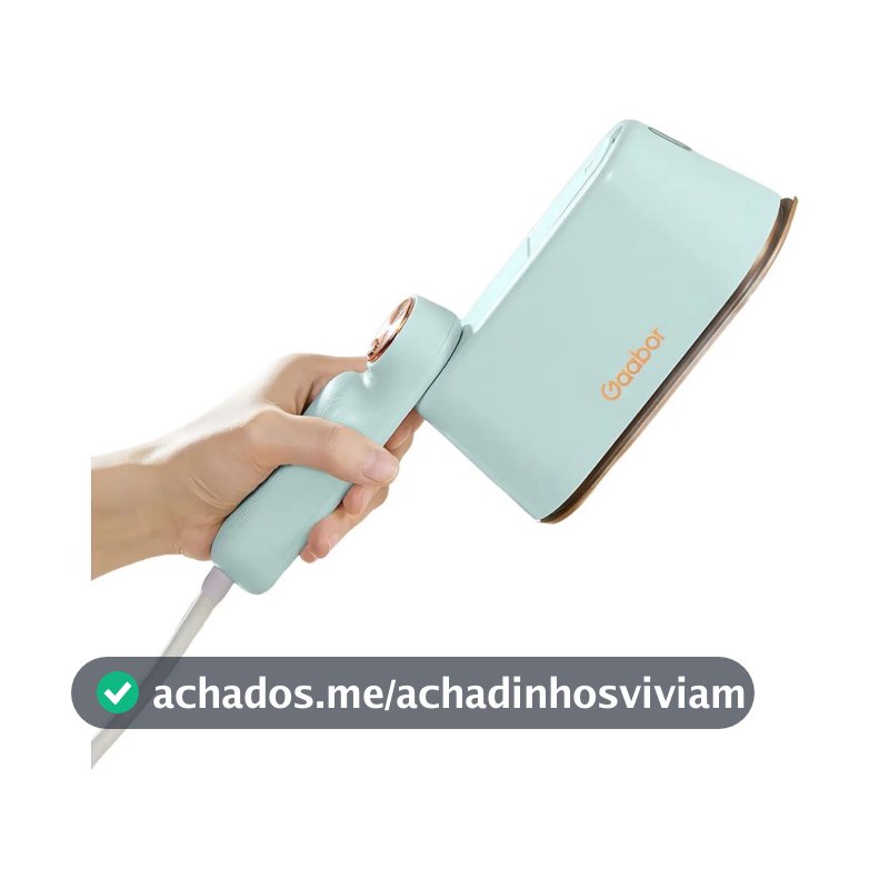 Ferro A Vapor Portátil Pocket Gaabor 2 em 1 1200W Verde