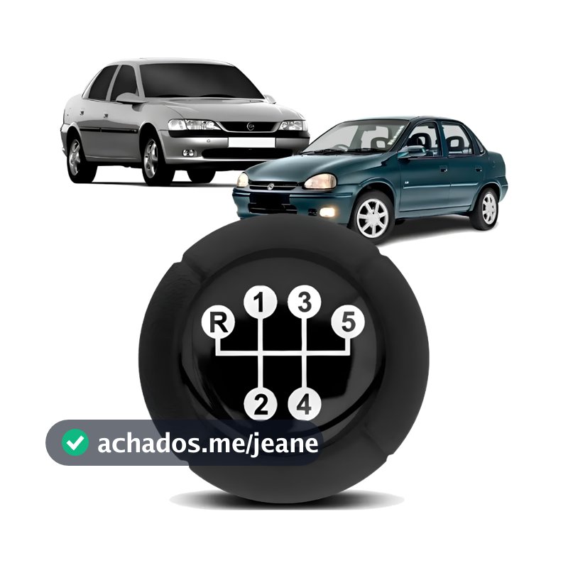 Manopla Cambio Lente Preta Vectra 97 A 2005 Corsa 98 A 2002 Poliuretano