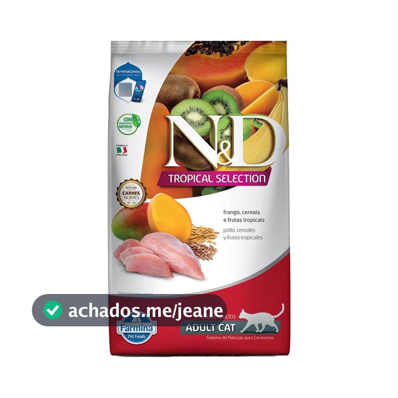 Ração ND N&d Tropical Selection Gatos Adultos Frango 7kg