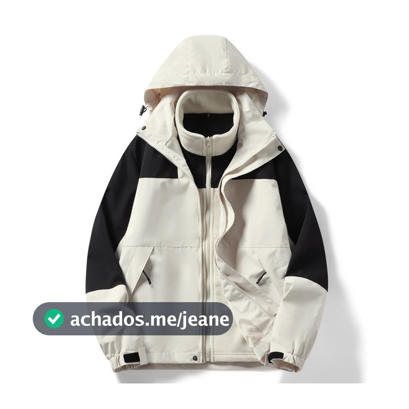 Jaqueta três em um masculina transfronteiriça tamanho grande jaqueta Casual masculina à prova d'água jaqueta à prova de