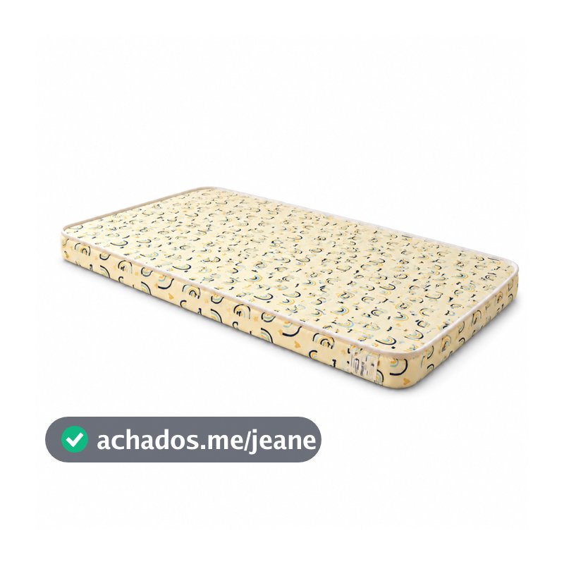 Colchão Infantil Para Berço 130x70x7cm Espuma D18 Antialérgico Antiácaro Antifungo Bebê