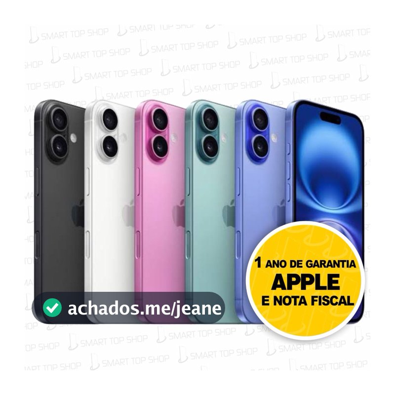 Celular IPhone 16 128Gb - Novo Lacrado com 1 ano de Garantia Apple