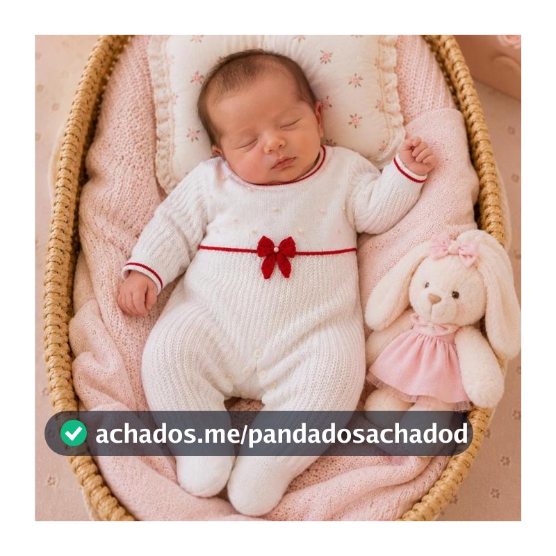 Macacão Para Bebê Bebê Menina Com Laço e Pérolas Tecido Macio Antialérgico Recém-nascido Enxoval