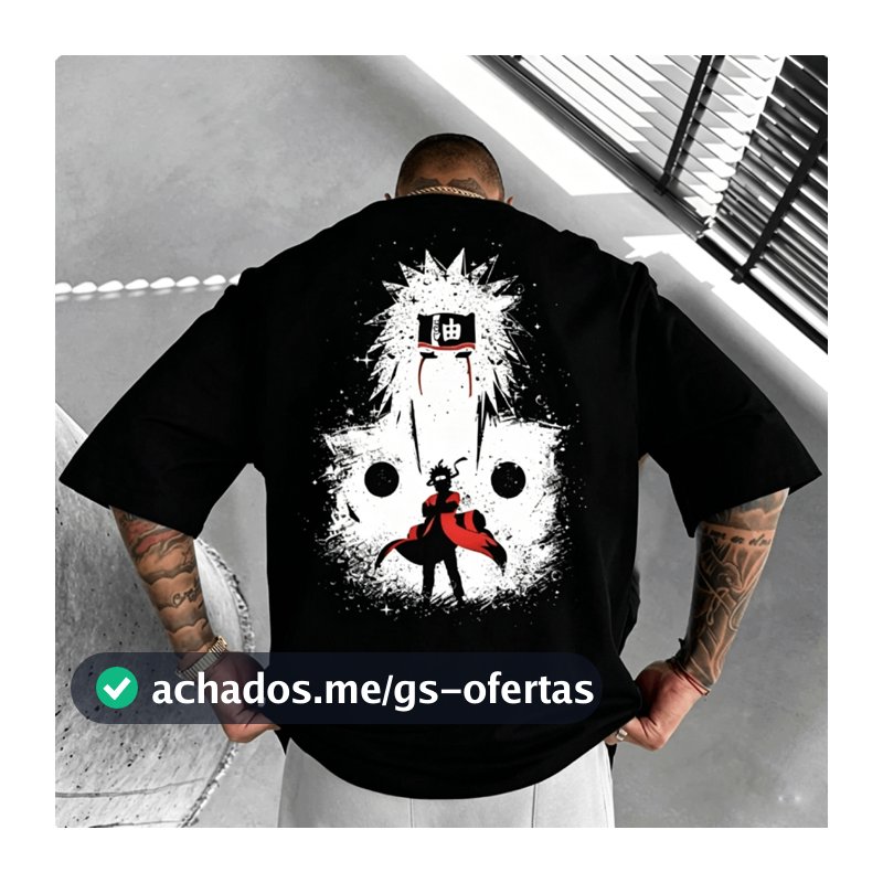 Camiseta Unissex Estampa Naruto Anime - Top Geek Streetwear Descolado 100% Algodão
