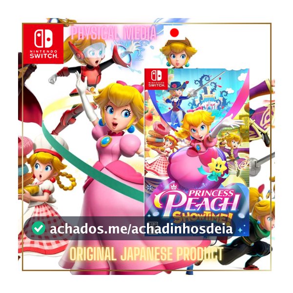 👑 Princess Peach: Showtime! (Nintendo Switch) - Edição Japonesa 🇯🇵🎭