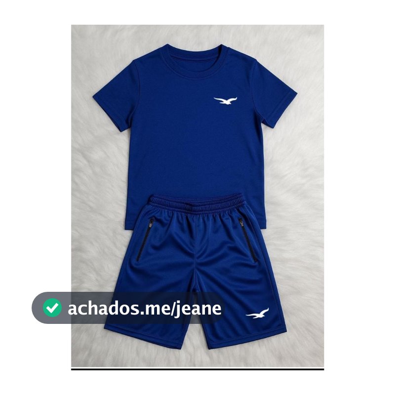 Camiseta E Bermuda Infantil Juvenil Com Bolsos 04 á 16 Origins