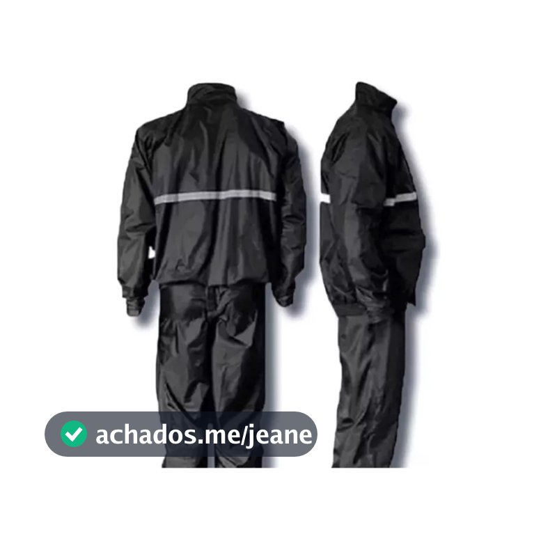 Conjunto Capa De Chuva Roupa Para Motoqueiros Ciclistas Impermeável Calça Jaqueta C/ Capuz