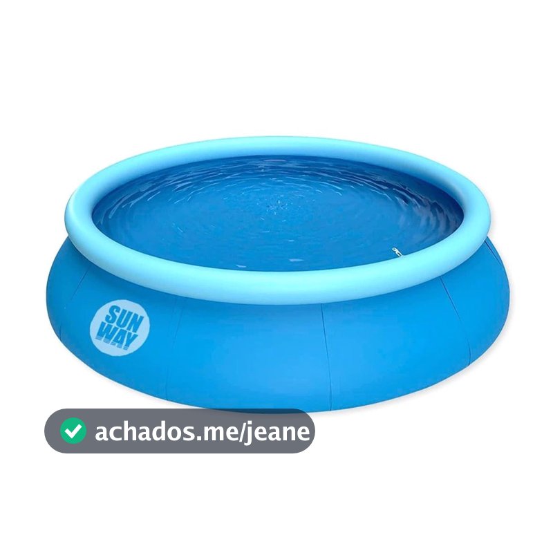 Piscina Inflável Infantil 1000 Litros Sun Way Redonda Reforçada