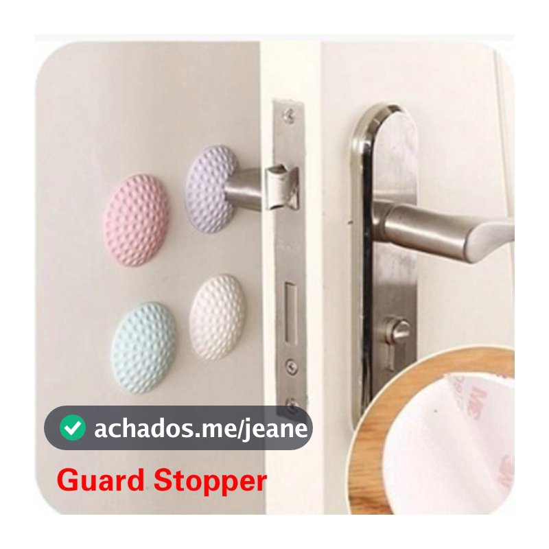 Protetor De Parede De Borracha Para Porta - Eletrodomésticos Protetor de Parede de Borracha Autoadesivo para Maçaneta de