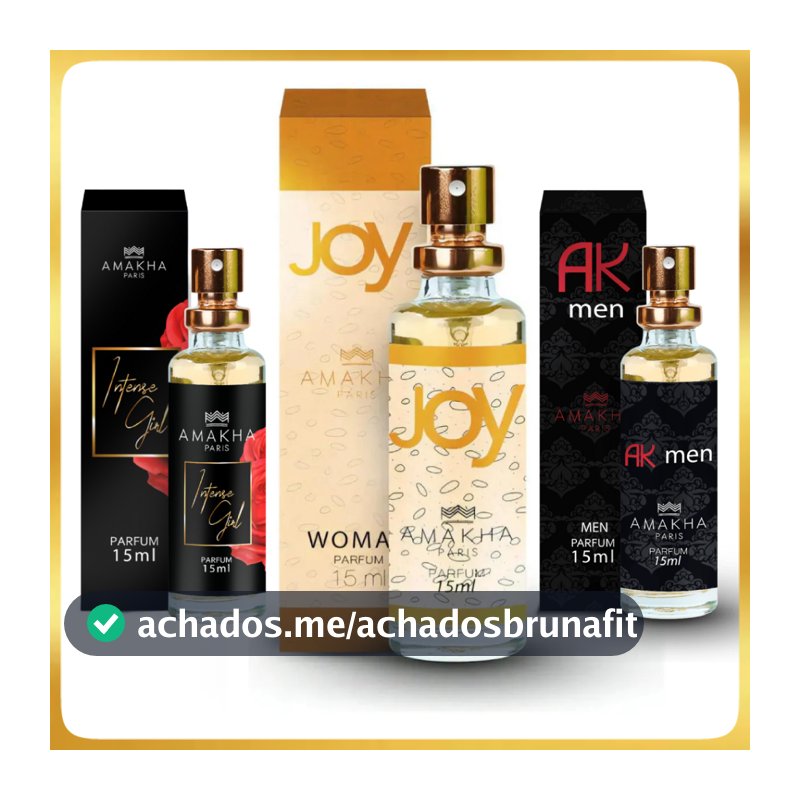 PERFUME AMAKHA PARIS 15ML - MASCULINO E FEMININO