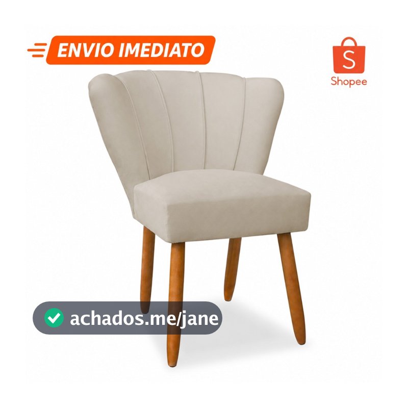 Cadeira Pétala para Penteadeira de Quarto de Menina Decoração Pé Palito Veludo Reforçada Luxo Pés Madeira