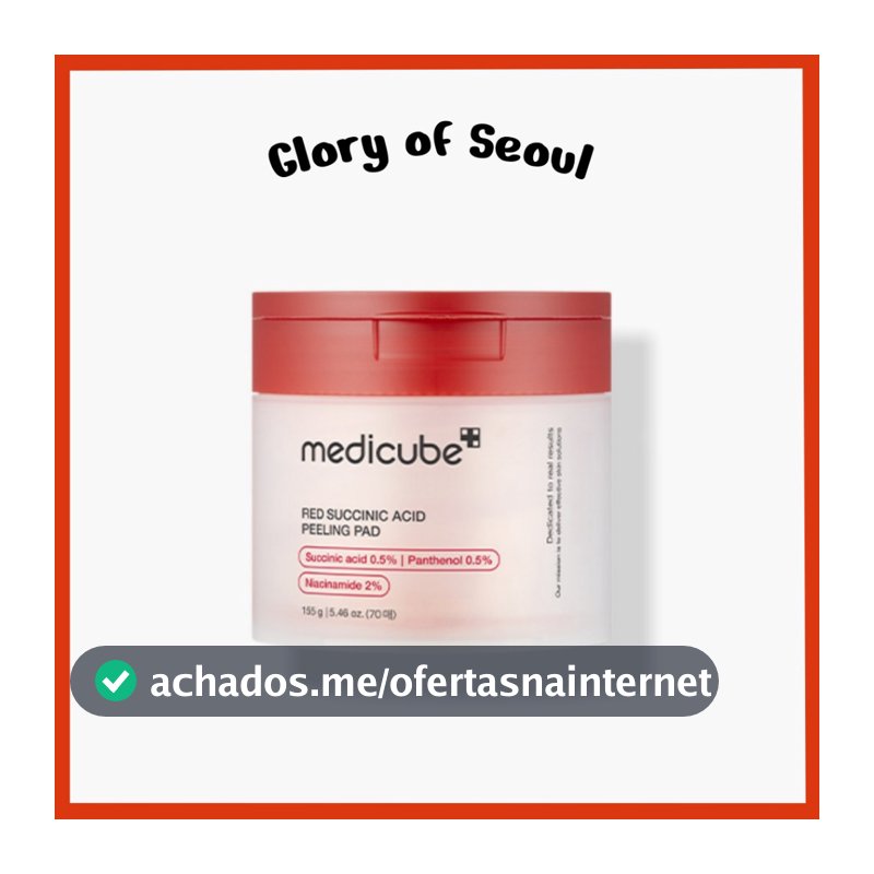 MEDICUBE Red Succinic Acid Peeling Pad, 155g (70 sheets)