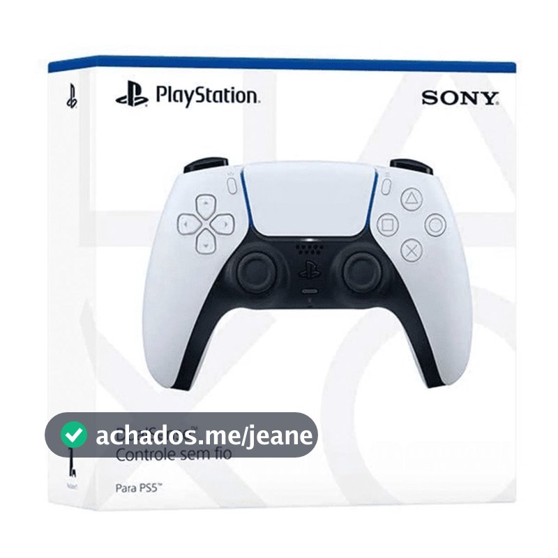 Controle Sem Fio Sony DualSense Para PlayStation 5 Branco