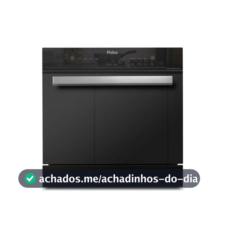 LAVA LOUÇAS PHILCO 10 SERVIÇOS 6 OPÇÕES DE LAVAGEM PLL10 PRETO
