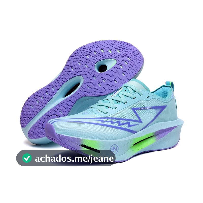 Placa De Carbono Tênis Corrida Malha Respirável Absorção Choque Profissional Maratona Treinamento Chunta