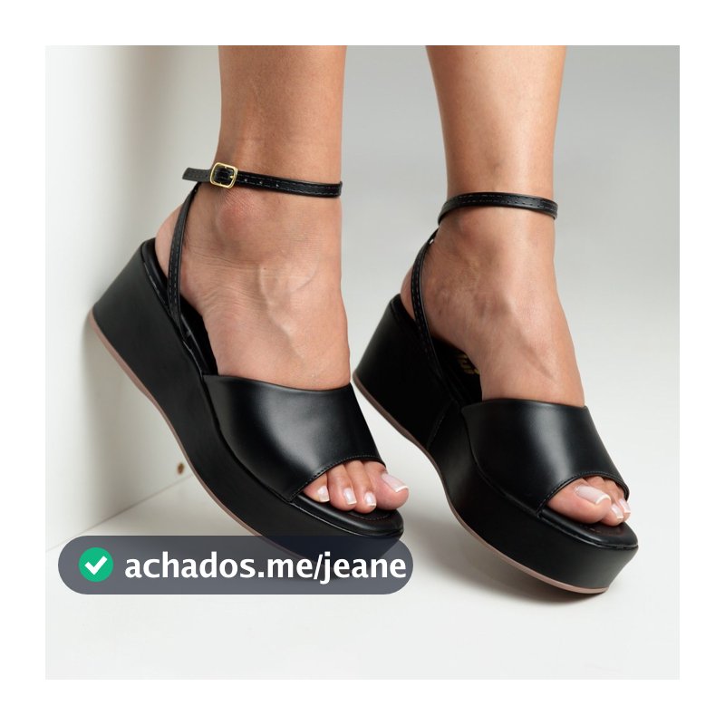 Anabela Feminina Sandália Plataforma Modelo Confortavel