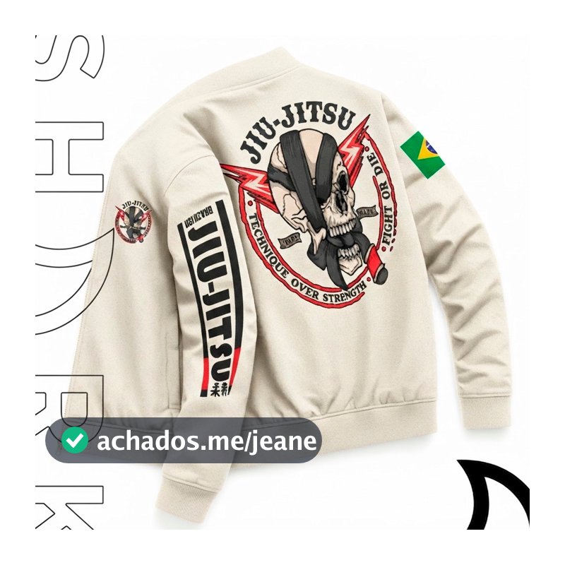 Casaco Jaqueta Masculina Bomber Treino Esportivo Jiu Jitsu Luta Artes Marciais Academia Lutador Com Ziper Esportivo