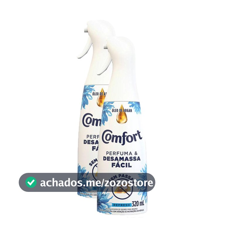 Kit 2 Revitalizador Instantâneo Comfort para Roupa Refresh 320ml