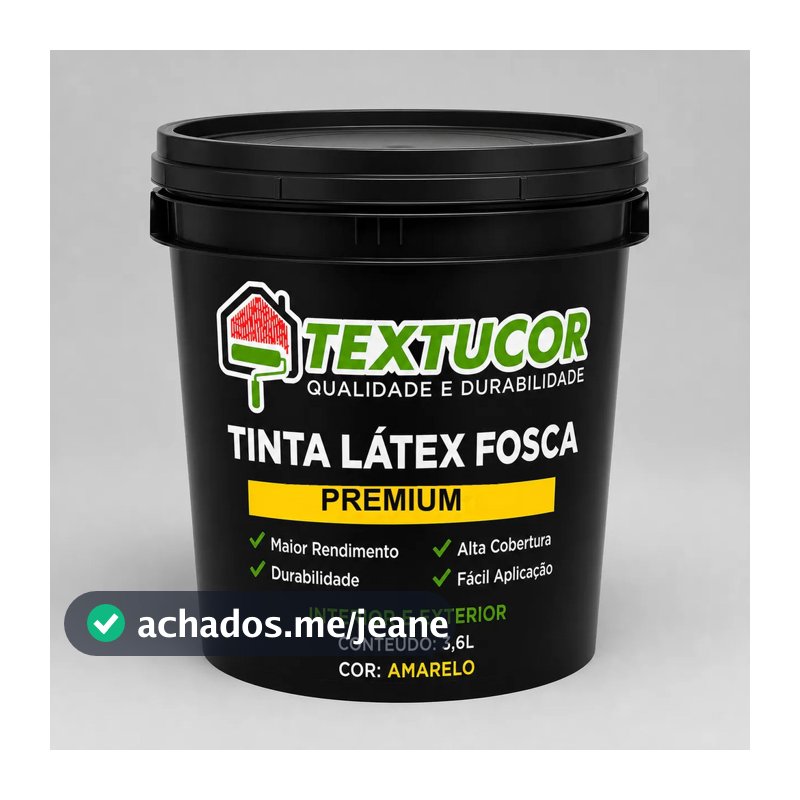 Tinta Acrílica Látex Fosca Premium 3,6l - Textucor - Uso Interno E Externo