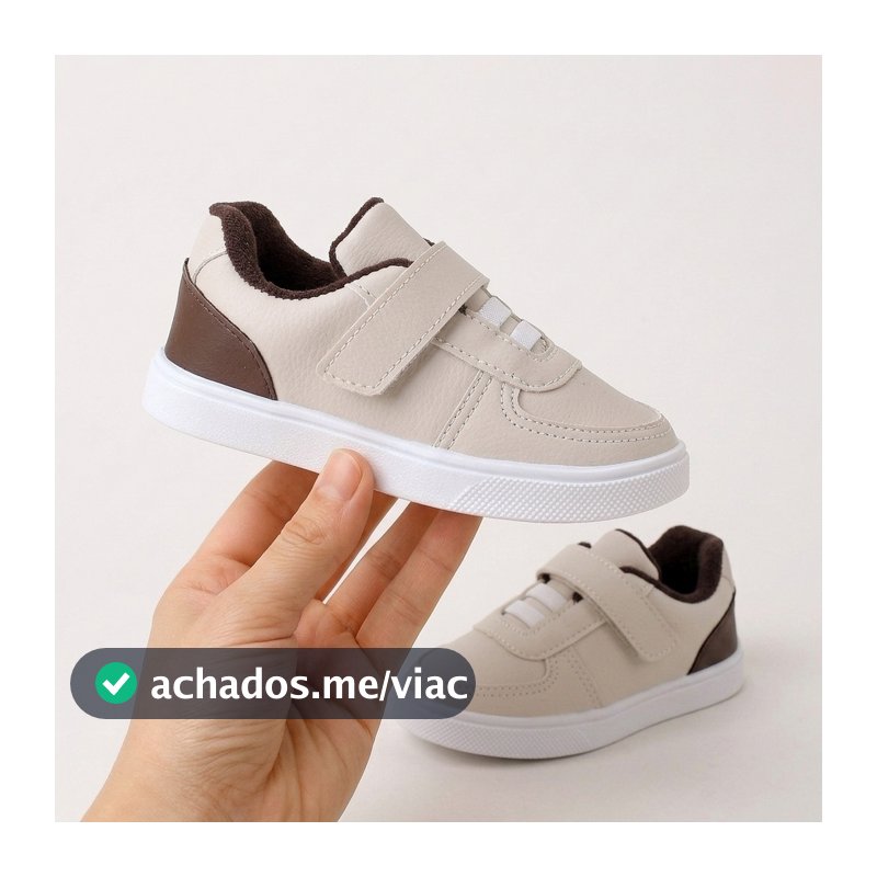 Tenis Velcro De Elástico Infantil Menino Calce Facil Baby Criança Estiloso Casual Macio Confortável-