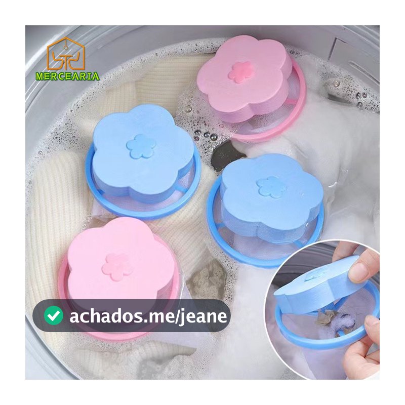 1/5 Peças Coletor De Pelos Fiapo Reutilizável Máquina De Lavar Roupa