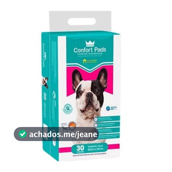 TAPETE HIGIENICO CONFORT PADS VERDE (60X55CM) 30 UNIDADES