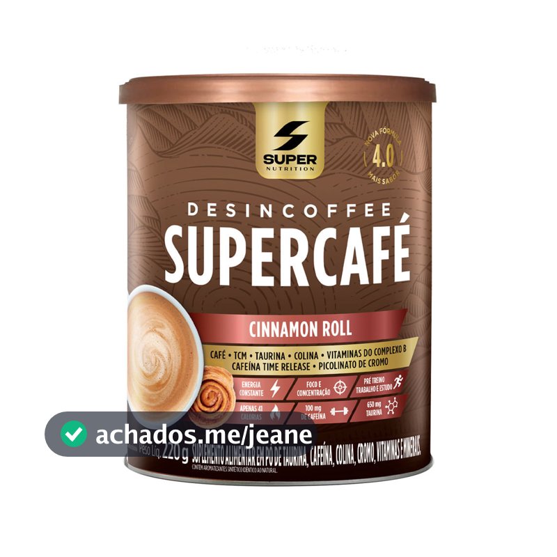 SuperCafé Desincoffee Super Nutrition Sabor Cinnamon Roll 220g