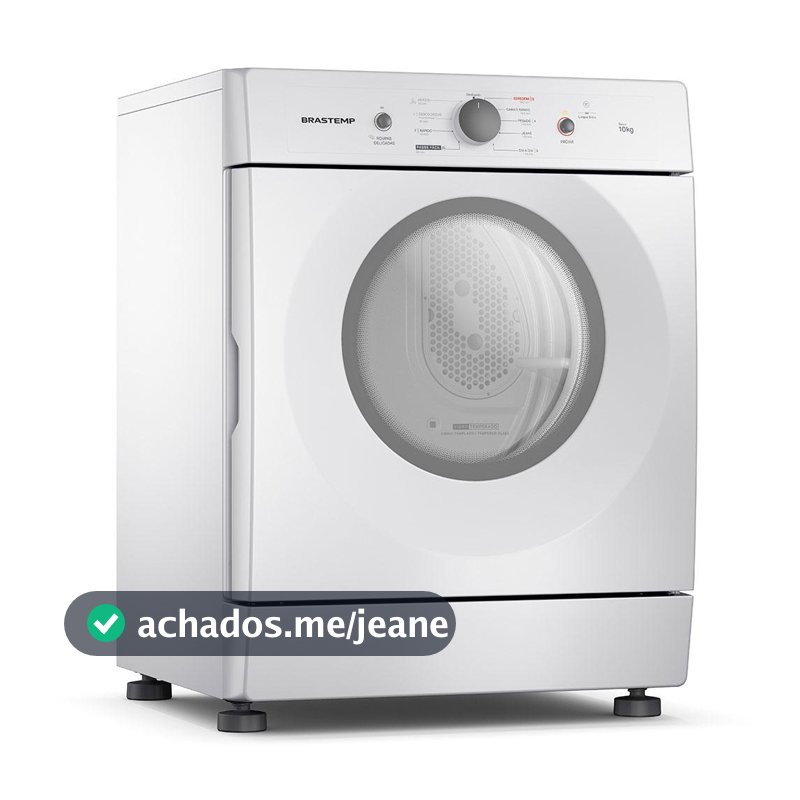 Secadora de Roupas Brastemp 10Kg BSR10BB com Filtro de Fiapos, Branco