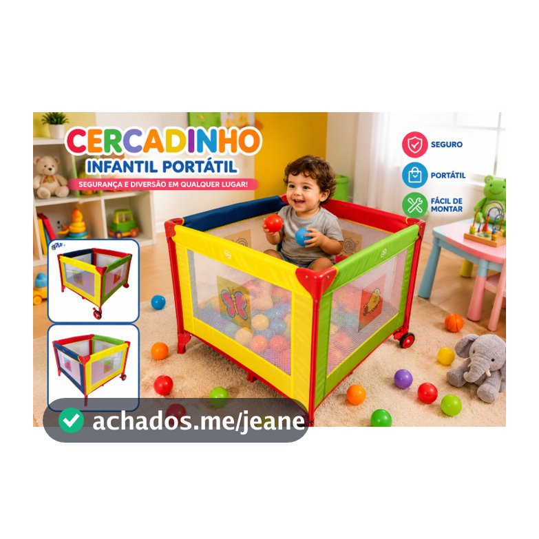 Cercadinho Bebe Grande Berço Portátil Com rodinhas Colorido Cercado Infantil Dobravel Chiqueirinho
