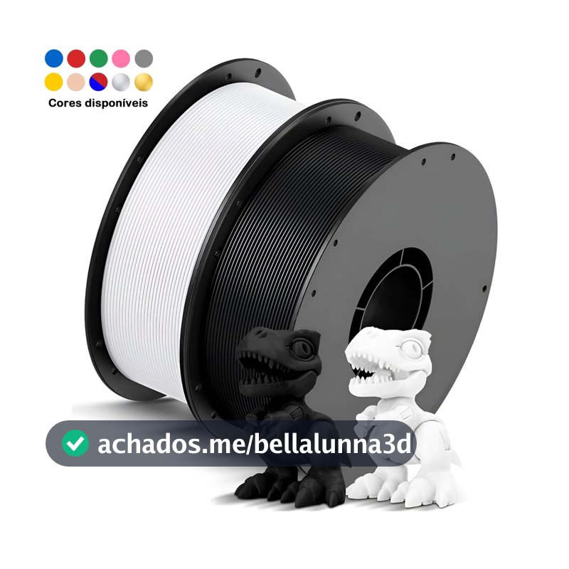Filamento PLA  Premium 2Kg 1,75mm Efeito Aveludado Impressora 3D FDM  3D Oficial