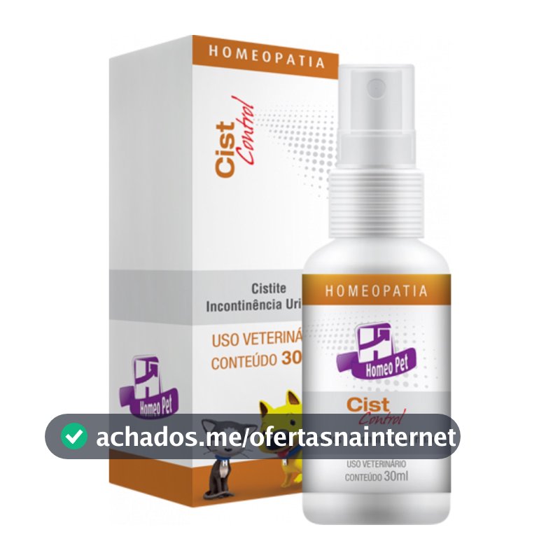Cist Control Incontinência Urinaria Cães Gatos 30ml Homeopet