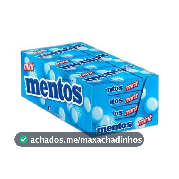 Drops Mentos Mint Van Melle Com 12 Unidades De 24,1g