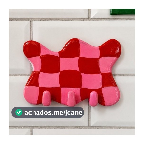 Porta Chaves Criativo | Divertido | Xadrez | Cerâmica Fria Artesanal porta chaves criativo