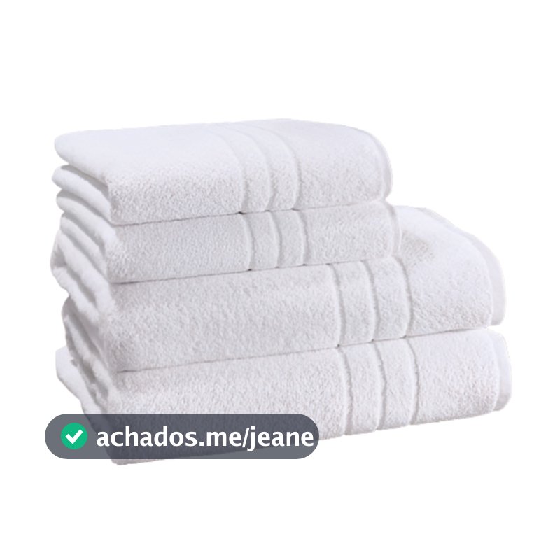 Jogo Toalhas Hotel 2 Toalhas Banho 2 Toalhas Rosto - Dubai