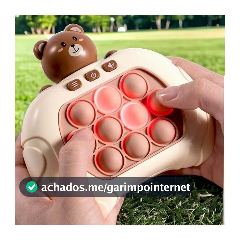 Brinquedo Pop It Eletrônico Mini Game Jogo Quick Fast Push Fidget Toy Anti-Stress