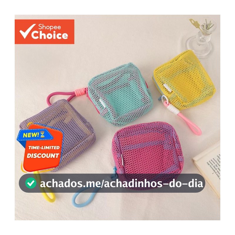 Bolsa De Maquiagem Dopamina Color Mesh , Organizador De Viagem De Grande Capacidade , Perfeita Para Armazenar Cosméticos