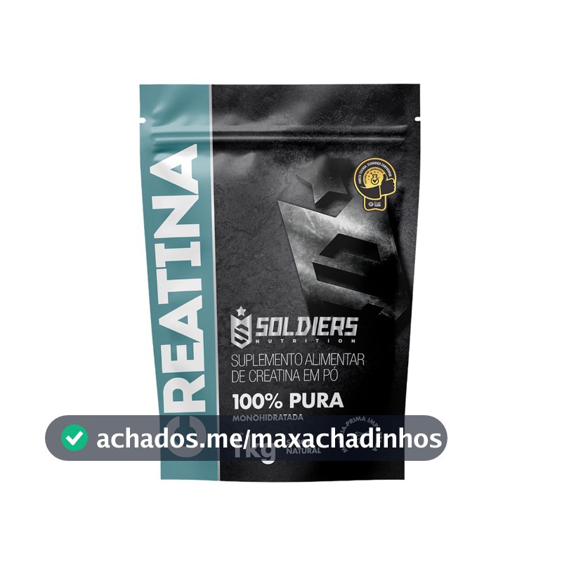 Creatina Suplemento Monohidratada em Pó 100% Pura Importada - Soldiers Nutrition