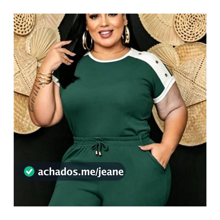 Blusa Plus Size GG 44 ao 50 Viscolycra Manga Curta com Botões no Ombro Bicolor