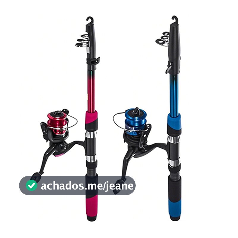 Varas De Pesca 60-120lbs Completo Com Carretel Esportes Ao Ar Livre Baixo Portátil Linha