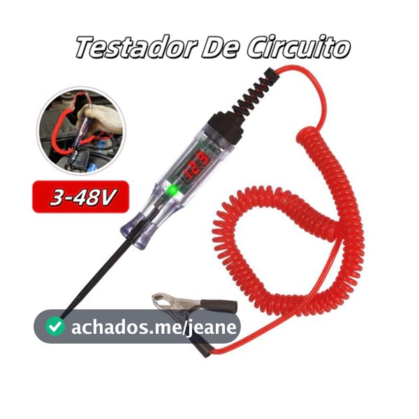 Testador De Circuito De Tensão De Carro Ferramentas Auto 9V-72V Sonda De Diagnóstico Elétricas Caneta De Medição