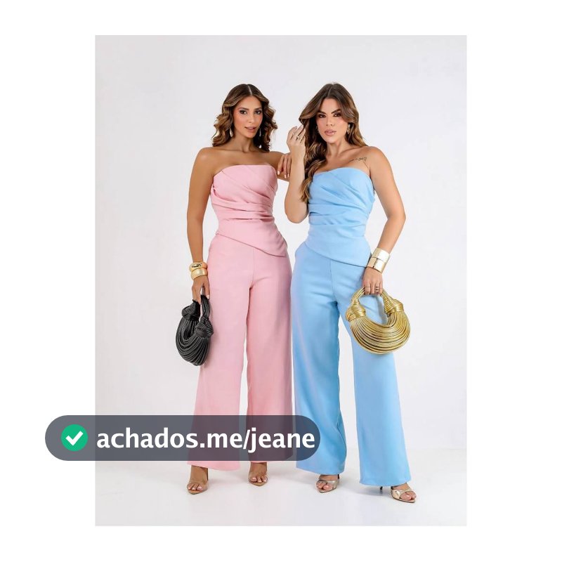 YAN FASHION Conjunto Alfaiataria Feminino Social Chic Tomara Que Caia Estilo Sofisticado