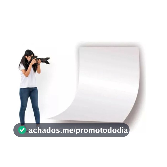 Chapa Placa PS Tipo Acrílico Flexível Poliestireno PSAI Branca 2x1mt x 0,5 mmFundo Fotográfico Branco Cenário