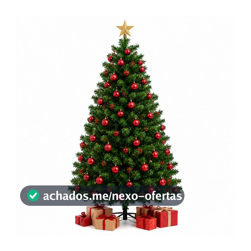 Árvore de Natal 1,50cm 400 Galhos Pinheiro Verde Resistente Desmontável Pé de Ferro e Plástico