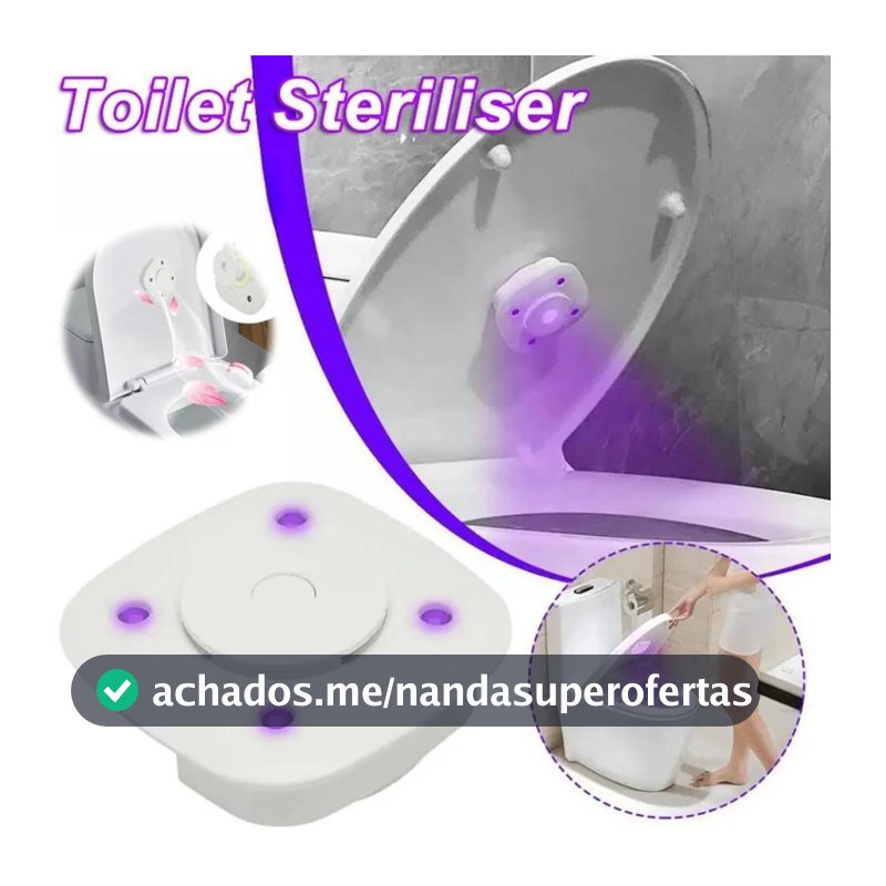 Esterilizador UV Elétrico Inteligente para Banheiro – Lâmpada à Prova d'Água + Aromaterapia