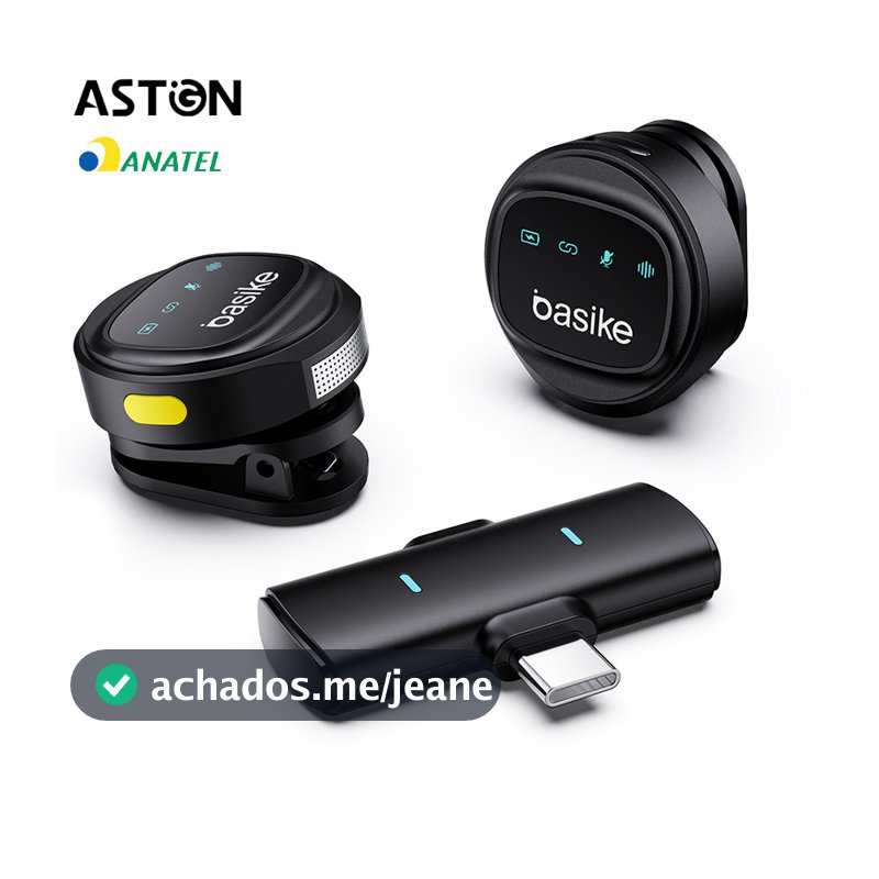 Astgn X Basike Microfone Lapela Anti-ruído Pro Tipo C Compatível com Samsung e Huawei