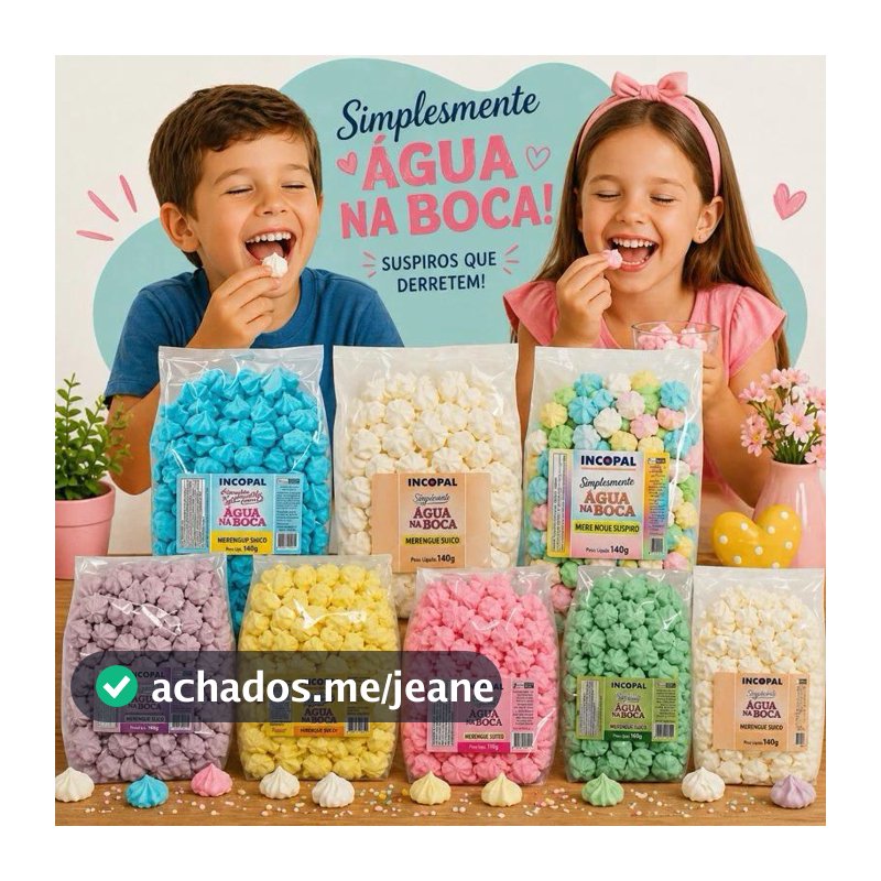 600 Mini Suspiro Incopal p/ lembrancinha casamento chá de bebe festa infantil