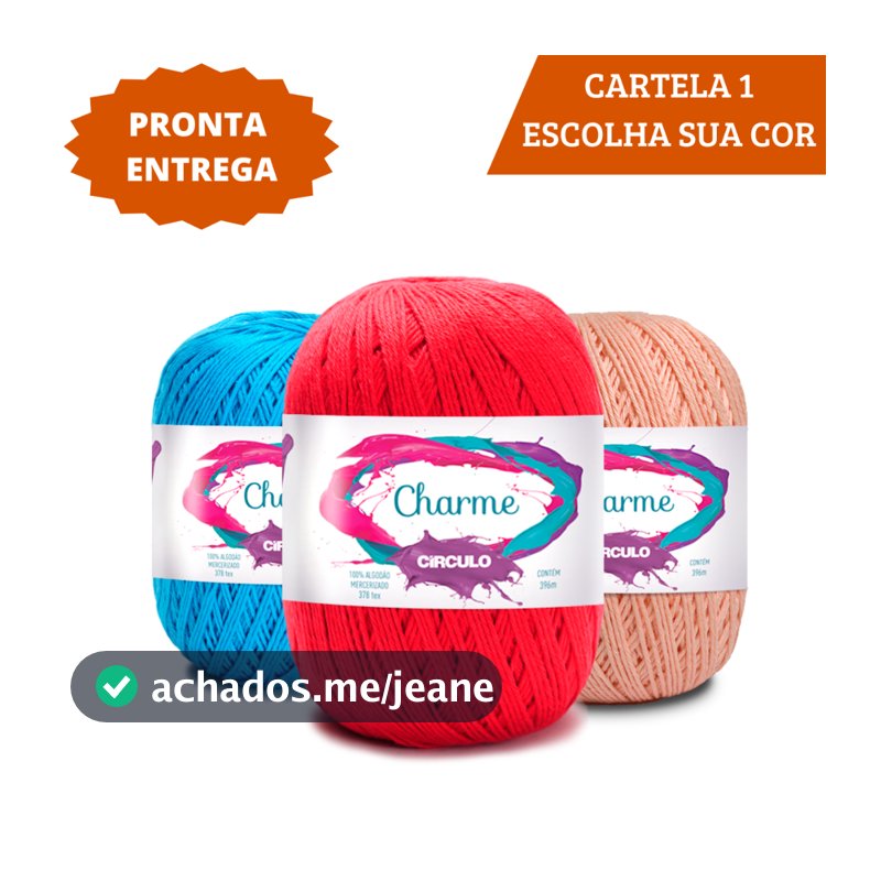 Linha Fio Charme Circulo 396m 150g - Cores - Crochê / Tricô / Amigurumi