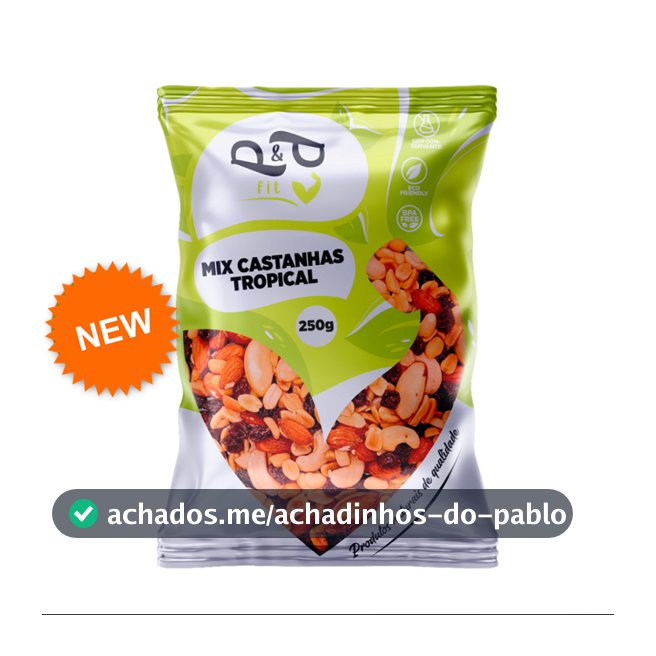 Mix Castanha Tropical Nuts Saudável Nozes, Amêndoas, Castanha Para/Caju Uva Passa Amendoim Gojiberry