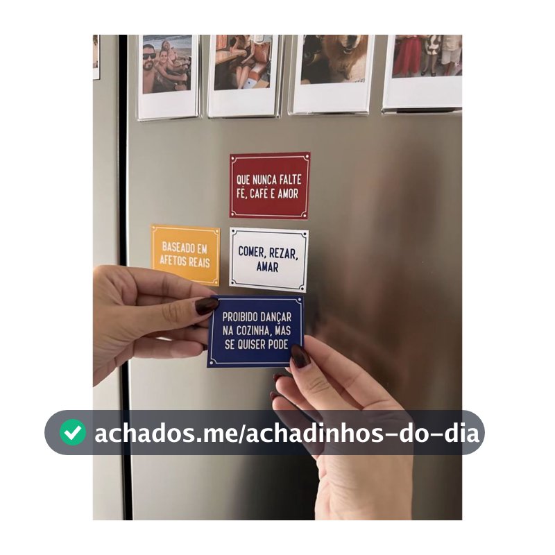 Kit 4 Ímãs Frases que Aquecem o Lar